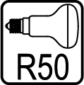 Žiarovka reflektorová R50