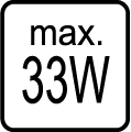 Maximálny príkon 33W