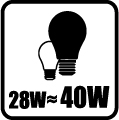 Náhrada klasickej žiarovky - 28W = 40W