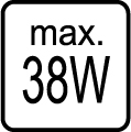 Maximálny príkon 38W